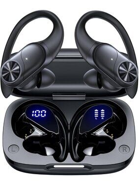 PocBuds Bluetooth Headphones Wireless Earbuds 80hrs Playtime with Charging Case